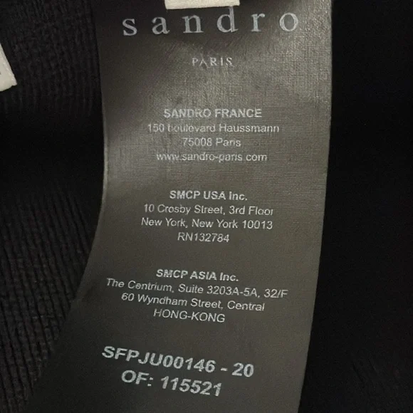 *SANDRO PARIS Oria Pleated & Studded A-Line Skirt